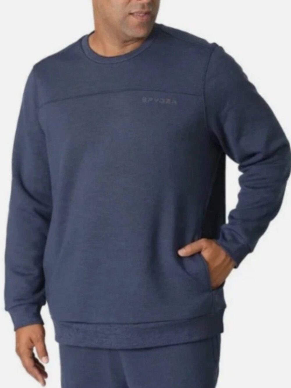 Spyder Men's Dark Blue Crewneck Pullover